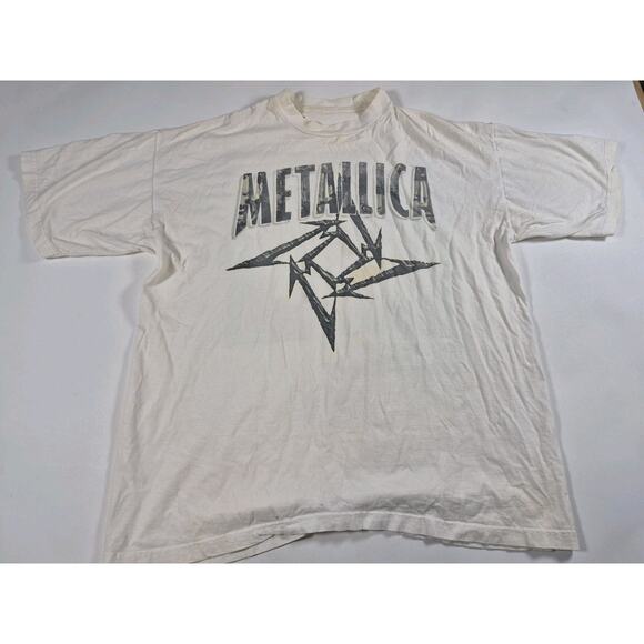 Vintage Metallica T Shirt 1996 Load Concert Poor Touring Me 90's Star Logo XL - Picture 5 of 6